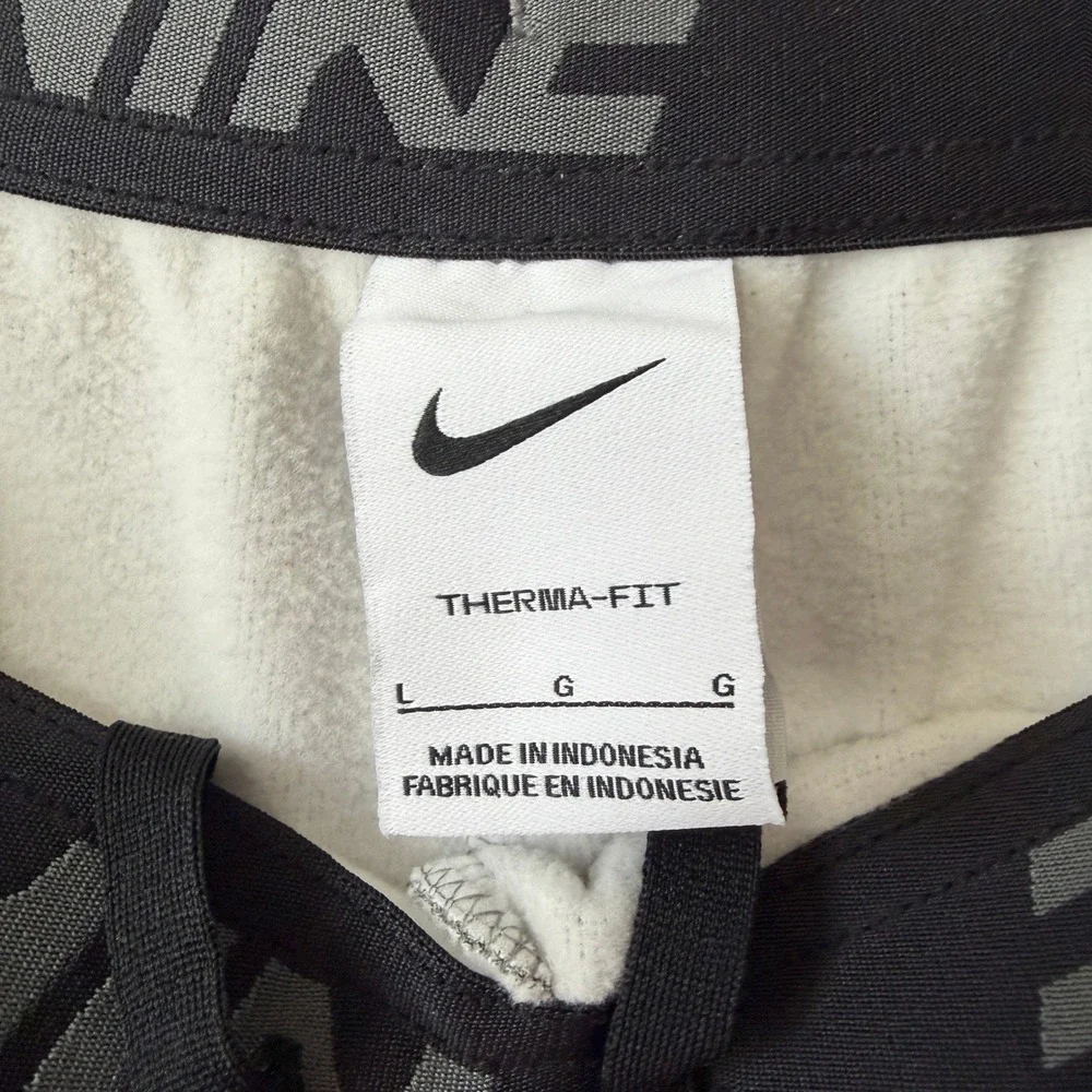 Nike Mens Therma-FIT Training Pants Charcoal Grey Fleece Joggers‎ Large NWT